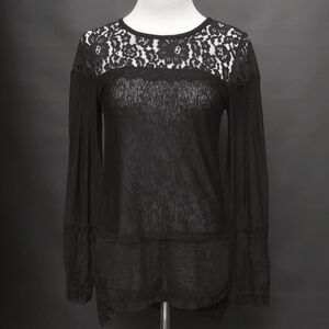 Black Lace Tunic Medium